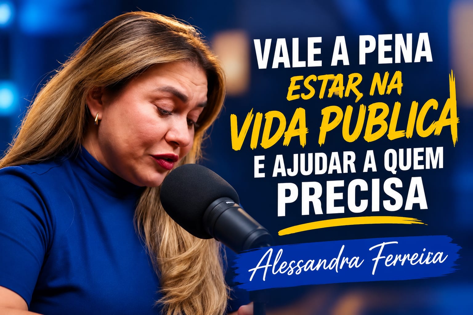Em meio às lágrimas, Alessandra Ferreira relembra histórias de crianças e diz que vale a pena estar na vida pública